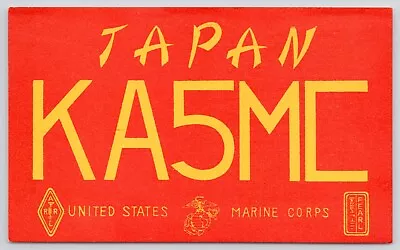 1959 KA5ME Marine Corps Japan QSL Ham Radio Card • $5