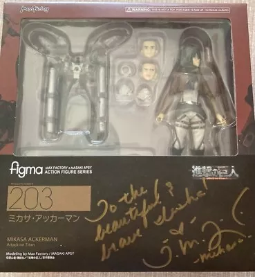 Signed Autograph Trina Nishimura Figma Max Factory Mikasa Attack On Titan • $129.53