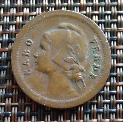 Cape Verde 1930 10 Centavos Bronze World Coin • $15