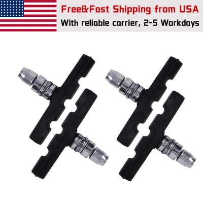 $5.31 • Buy 4 Pcs Mountain Bike Brake Blocks V Brake Pads Bicycle Braking Racing Brake Shoes