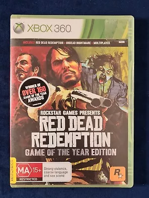 Red Dead Redemption Game Of The Year Edition XBOX 360 PAL  Missing Map/Poster • $28.90