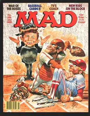 Mad Magazine #226 7/1990-Jack Davis Cover-Jack Davis Baseball Cover-Baseball ... • $29.75