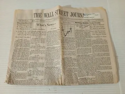 $5.99 • Buy Wall Street Journal Western Ed March 17 1977 Mobster Refused To Answer About JFK