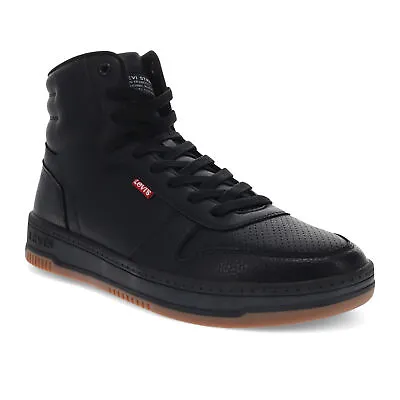 Levi's Mens Drive Hi Vegan Synthetic Leather Casual Hightop Sneaker Shoe • $34.99