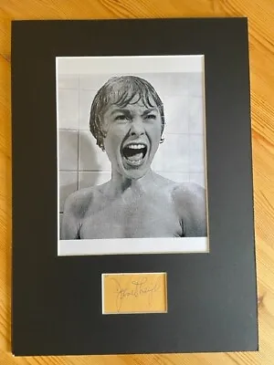 Janet Leigh - Psycho Signed Mounted Card And Photo • £110