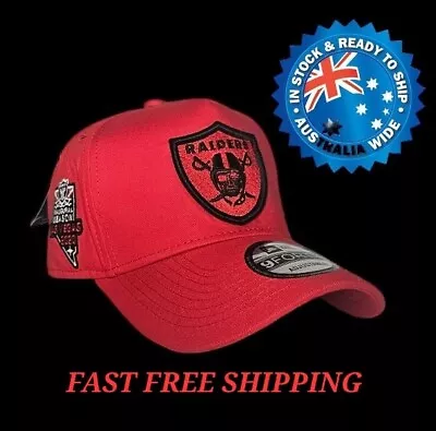 Oakland Las Vegas Raiders Nfl New Era 9forty Red Snapback Cap Hat La Ny Nba Mlb • $36.95