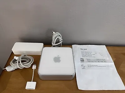 Apple Mac Mini A1283 (2008) With Plug And Cords Tested. 98 GB Storage Tested • $129
