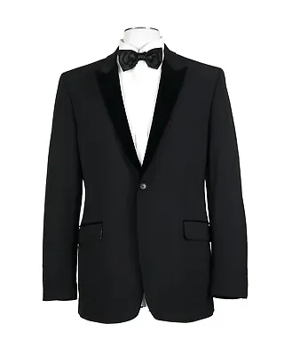 Paul Smith 40R Dinner Tuxedo Jacket W/ Velvet Peak Lapel STRETCH • $150
