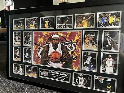 Lebron James Cavaliers Limited Edition (83/500) Signed Framed Memorabilia • $100