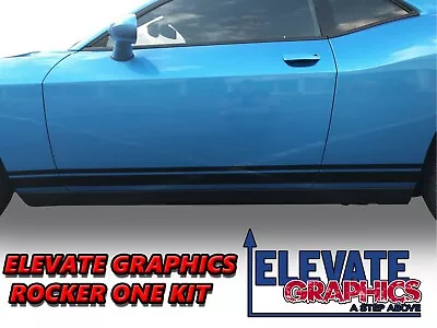 For Dodge Challenger Side Rocker One Graphics Vinyl Stripes Decals Sticker 08-21 • $39.95