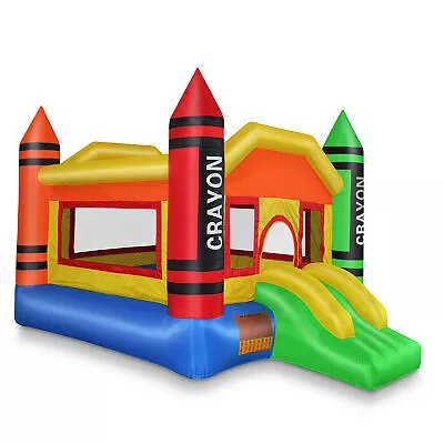 Mini Crayon Bounce House Bouncer - Inflatable With Blower • $281.95