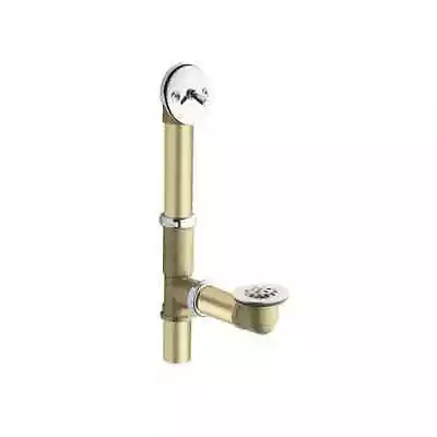 Moen Brass Trip-Lever Tub Drain Assembly In Chrome Model # 90410 • $80