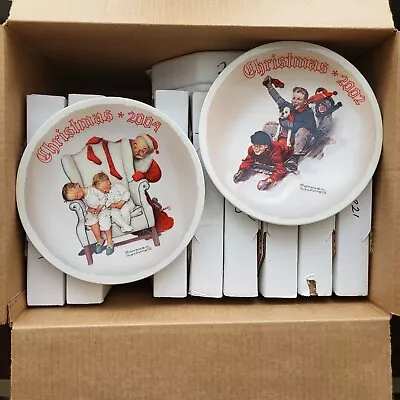 Norman Rockwell Christmas Plates Bradford Exchange Knowles - Pick Your Plate • $9.49