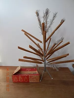 Vintage 1950’s Christmas Pine 4ft Metal Aluminum Pom Pom Christmas Tree 4310 • $249.99