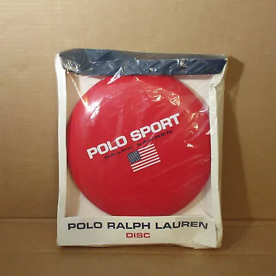 NOS Vtg Retro Polo Sport Ralph Lauren Red 11  Beach Frisbee Disc Wham-O 82 E Red • $50