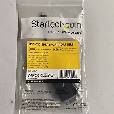 StarTech USB-C Male To Female VGA Adapter 2Pk CDP2VGA For MacBook Laptop PC • $10.20