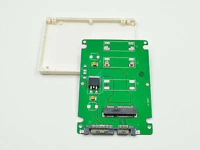 New Mini PCI-E MSATA SSD To 2.5  SATA Adapter Converter With Thickness Case • $5.99