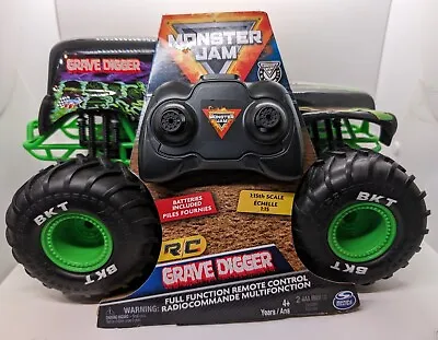 NEW Hot Wheels Monster Jam 1:15 Scale Grave Digger Remote Control RC Truck • $49.99