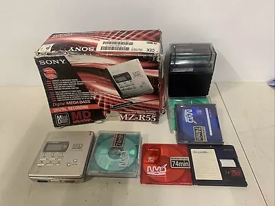 £30 • Buy Vintage Sony Walkman  MZ-R55 Personal Minidisc Recorder Player MD For Parts