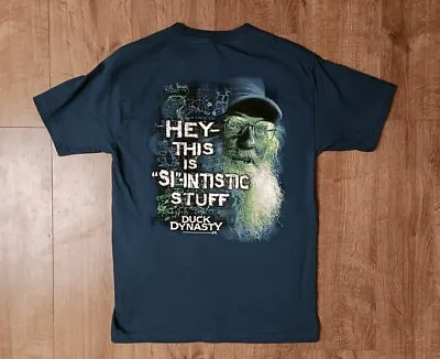 Duck Dynasty T Shirt Alstyle Apparel  Navy Graphic Print 2012 USA TV Show  Vgc  • £17.99