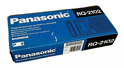 Vintage Panasonic RQ-2102 SlimLine Tape Cassette Recorder W/ Instructions  [12] • $29.95