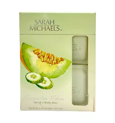 Sarah Michaels Cucumber Melon Set Of 2 Body Bars (3.5oz / 198g) NEW • $12.99