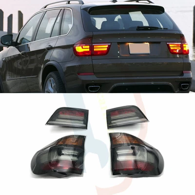 $508.53 • Buy 1Set For BMW X5 X5M E70 2007-2013 LH&RH Smoked LED Tail Light Assembly Refit