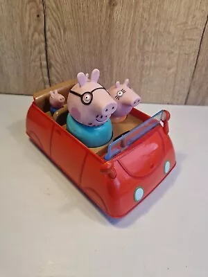 Peppa Pig - 'Push And Go Car' With  Daddy Mummy Peppa And George  • £9.99