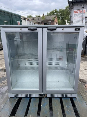 £300 • Buy Lec Double Doors Under Counter Display Drinks Fridge 
