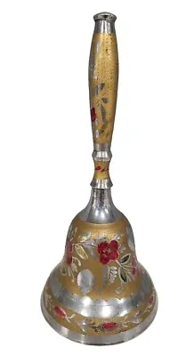 Handmade Brass Meenakari Pooja Handheld Bell Jingle Bell Table Call Bell  • $31.96