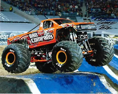 2024 Monster Jam Truck Bad Company 8x10 Photo Signed By Driver John Gordon • $15