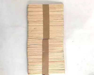 New 800pc Natural Wooden Craft Stick Paddle Pop Sticks Ice Cream Coffee Stirrer • $19.95