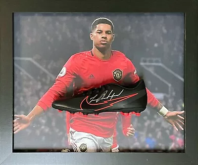 £394.99 • Buy Framed Marcus Rashford Signed Nike Football Boot Proof & Coa Manchester United