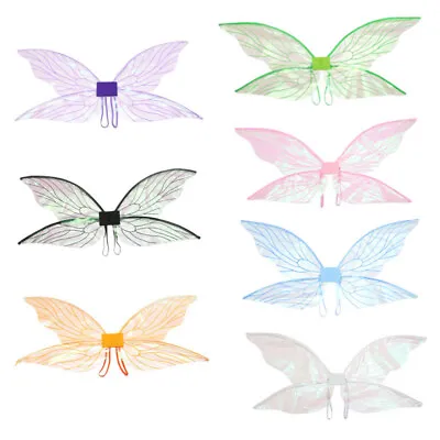 Fairy Butterfly Wing Girls Fancy Dress Party Costume Cosplay Props Kids Adult • £6.64
