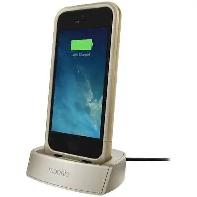 Mophie Juice Pack Dock For IPhone 5/5s/SE Gold NIB OEM • $7.99