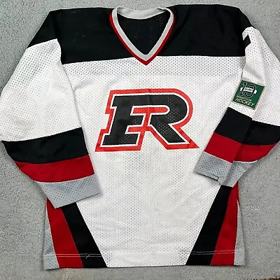 Elk River Elks Minnesota High School Hockey White Jersey MN Size Large #7 • $29.95