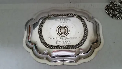 Miller &Rhoads Dept. Store Vintage Silverplate Dome Golf Award 1951 Mrs.SR Hall  • $55.99