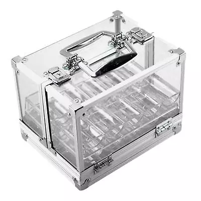 Acrylic Chips Case Hold 600Chips Chip Carrier Holder For Gaming Accessories • £44.75