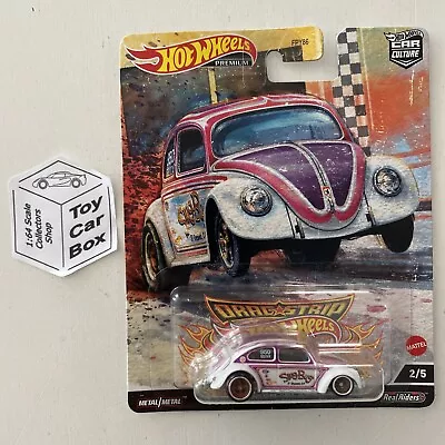 2022 HOT WHEELS Car Culture - Volkswagen VW Bug (White #1 Dragstrip Demons) K14g • $15.95