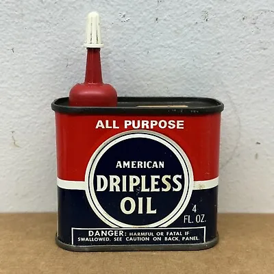 Vintage 1944 American Dripless Oil Can 4 Oz Handy Oiler FREE SHIPPING • $24.99