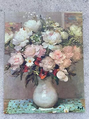 Vintage Peonies And Roses Print By DYF Marcel - 11x14 Lithograph • $25.44