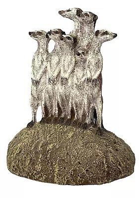 Meerkats Figurine By Aus-Ben Studios Smithsonian Cold Cast Bronze Hand Painted • $17.99