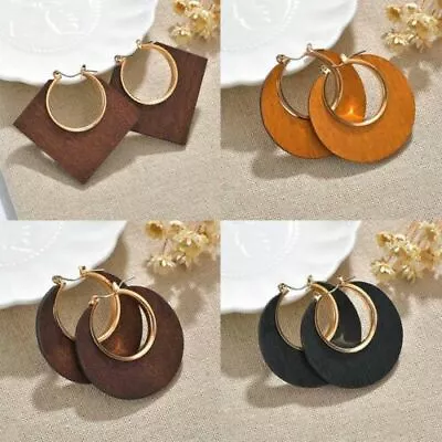 Woman Earrings Fashion Wooden Wood African Quality Jewelry • $6.06