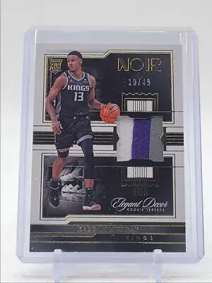 Keegan Murray 2022-23 Panini Noir Rookie Jerseys Patch Prime Rc /49 Q0487 • $1