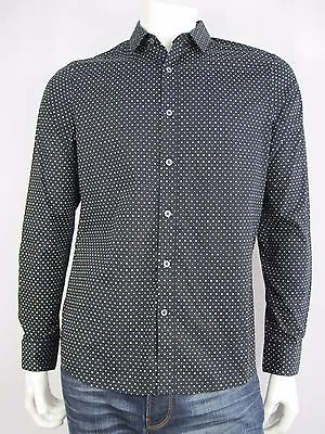 Macbeth Mens Pasadena Long Sleeve Shirt Sizes Medium Large XL Colour Black • $9.64