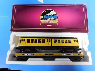 MTH O Premier TTX Flat Car With LOV Subway Car Work Train 20-98590 *ST • $195