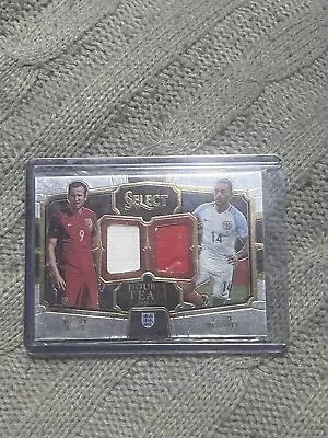 2017-18 Panini Select HARRY KANE & THEO WALCOTT England PLAYER WORN DUAL SWATCH • £5