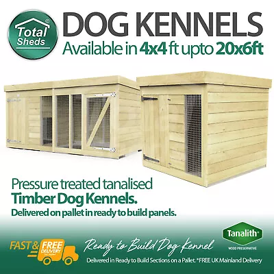 Dog Kennel And Run Full Tanalised Pressure Treated Timber All SIzes Available  • £514.24