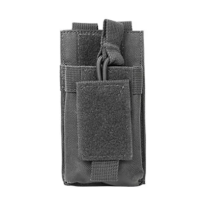 Gray MOLLE Pouch For ICOM IC-V80 IC-T70A MOTOROLA Talkabout T400 T460 T465 MD200 • $16.73