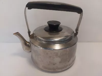 Vintage 1 Qt Stainless Steel Tea Kettle • $12